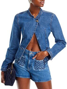NWOT Derek Lam IO Crosby Adeline Peplum Denim Jacket M